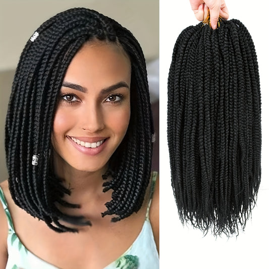 Box Braids Crochet Hair 12 Inch Crochet Braids 3 Packs 72 Strands Crochet Box Braids Pre Looped Crochet Hair Goddess Box Braid Crochet Hair Crochet Braids For Black Women