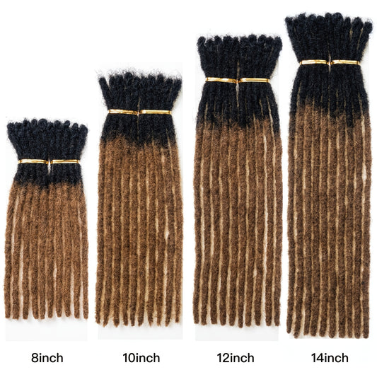 10 Strands/pack 0.16inch Thickness, 100% Human Hair Dreadlock Crochet Hair Extensions For Man Or Women, Can Be Dyed And Twisted